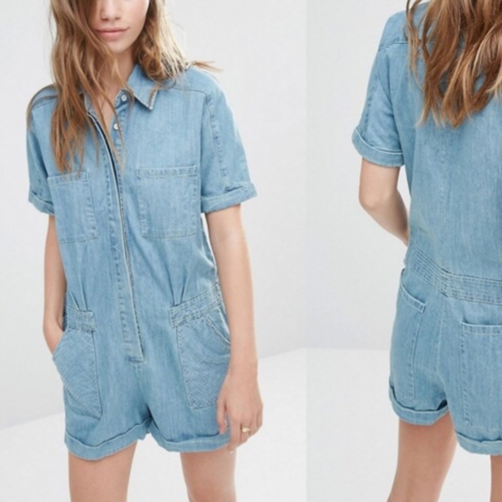 Greylin Denim Romper